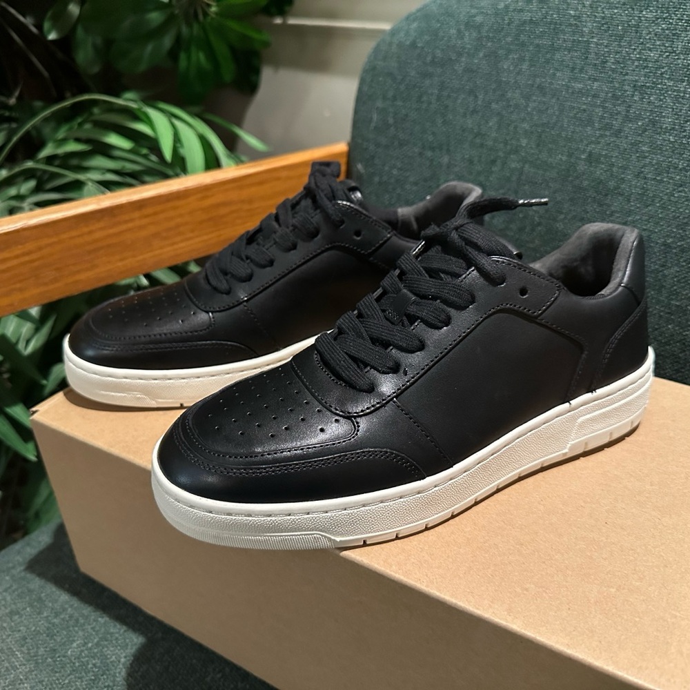 Vince Black Leather Men's Sneakers (NIB)